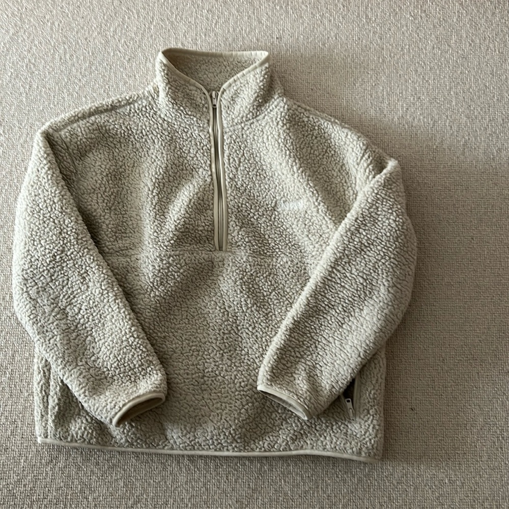 Skims teddy fleece, quarter zip